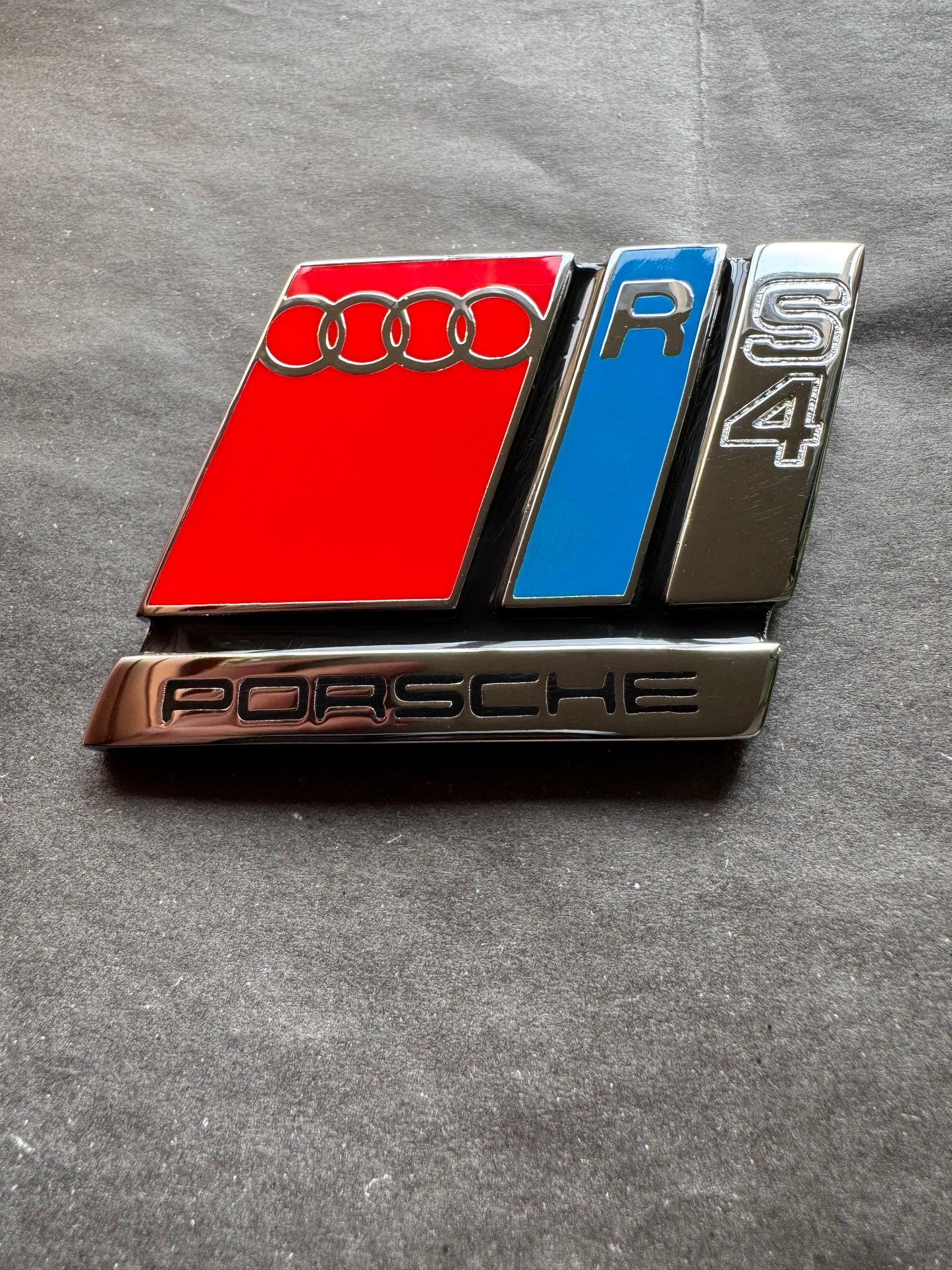 Custom Audi RS4 Porsche Set (3x) - Exclusive One-off Badge Set (3pcs)